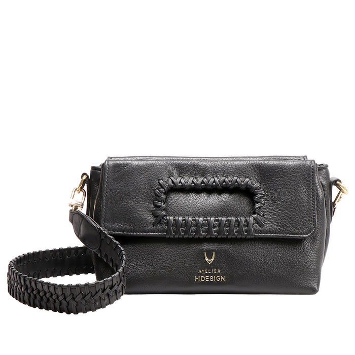Callas 05 Black Leather Shoulder Bag