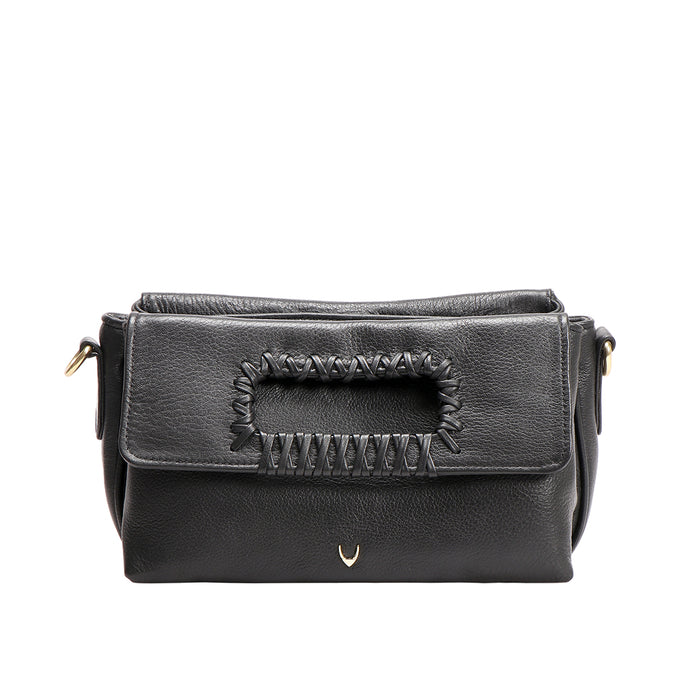 Callas 05 Black Leather Shoulder Bag