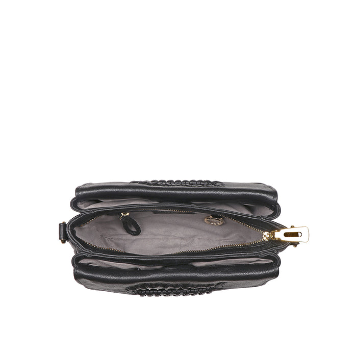 Callas 05 Black Leather Shoulder Bag