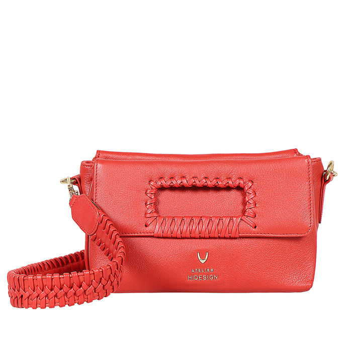 Callas 05 Red Leather Shoulder Bag