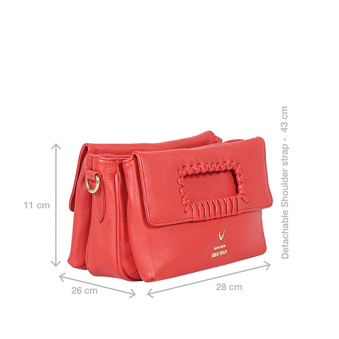 Callas 05 Red Leather Shoulder Bag