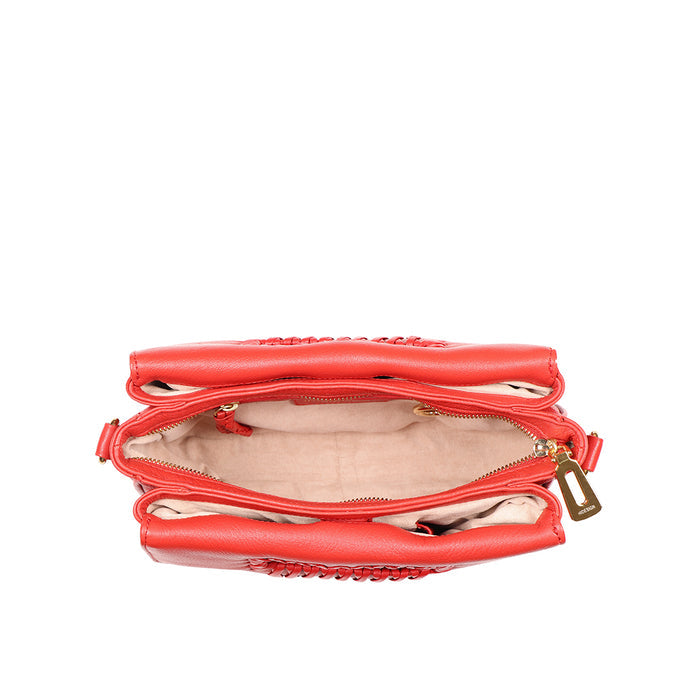 Callas 05 Red Leather Shoulder Bag