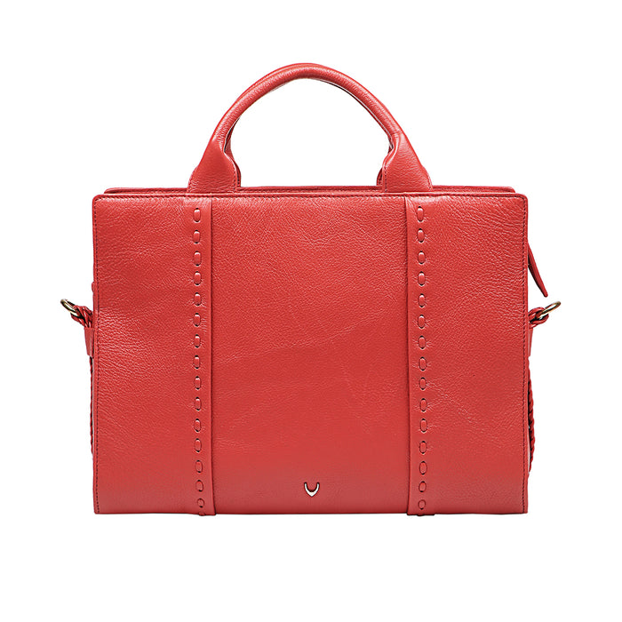 Callas 08 Red Leather Laptop Bag