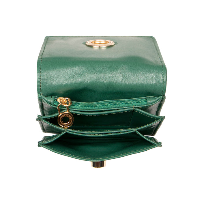Callas W1 Green Leather Bi-Fold Wallet