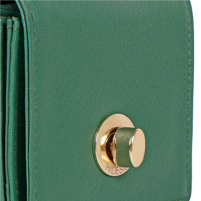 Callas W1 Green Leather Bi-Fold Wallet
