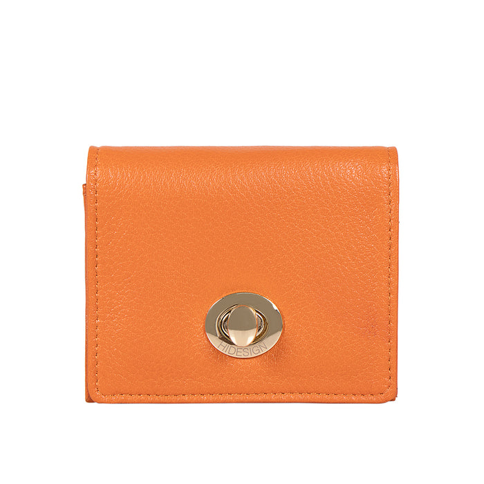 Callas W1 Orange Leather Bi-Fold Wallet