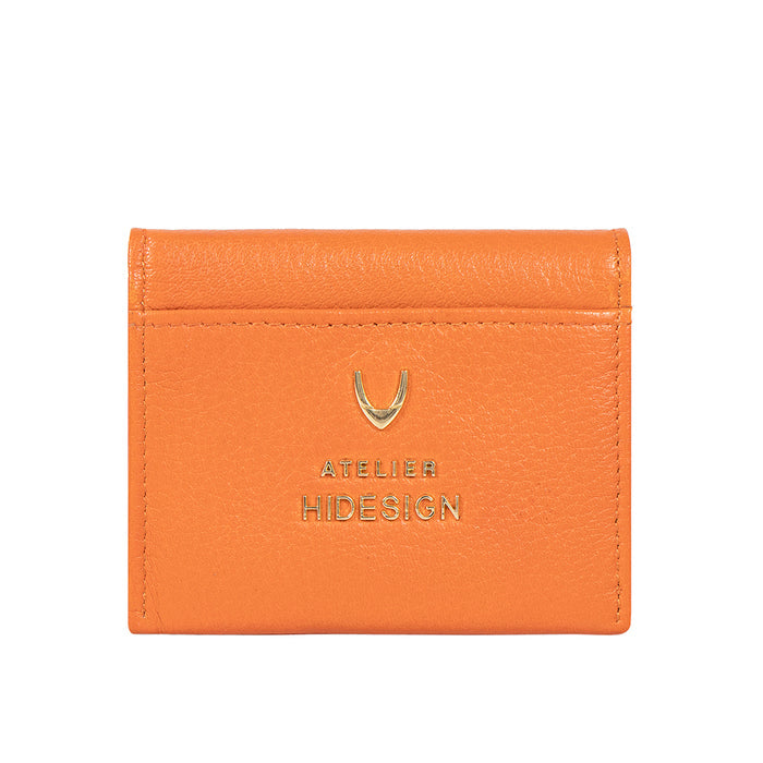 Callas W1 Orange Leather Bi-Fold Wallet