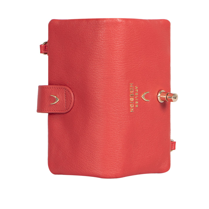 Callas W2 Red Leather Sling Wallet