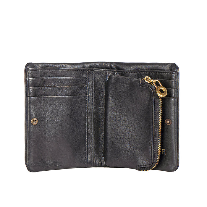 Callas W3 Black Leather Bi-Fold Wallet