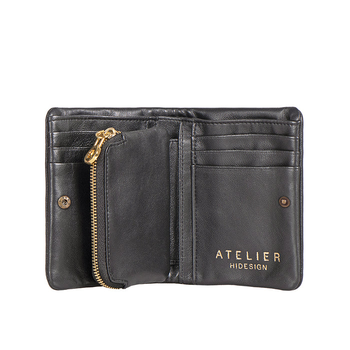 Callas W3 Black Leather Bi-Fold Wallet
