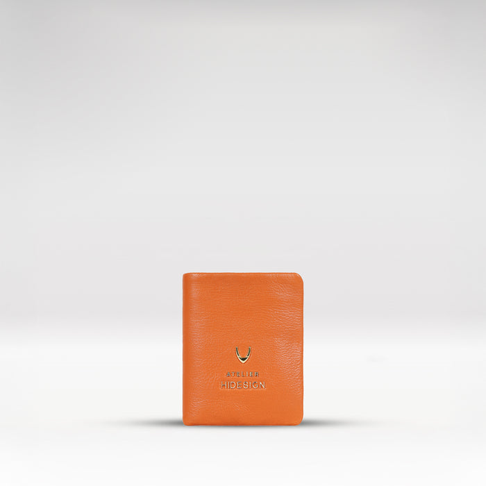 Callas W3 Orange Leather Bi-Fold Wallet
