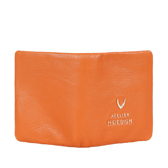 Callas W3 Orange Leather Bi-Fold Wallet
