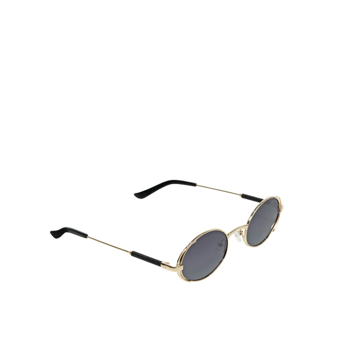 Calypso Women's Black Retro Oval Sunglasses