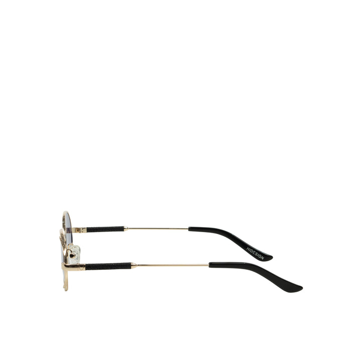 Calypso Women's Black Retro Oval Sunglasses