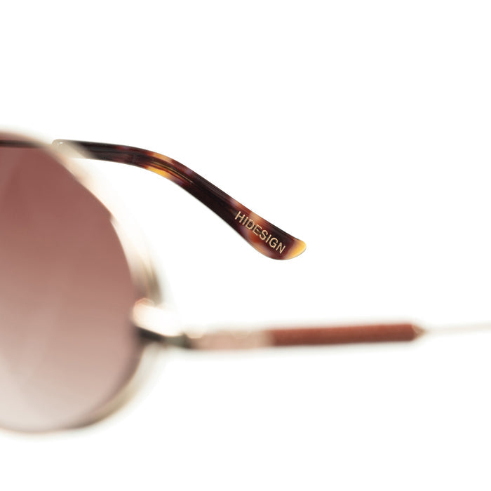 Calypso Women's Brown Retro Oval Sunglasses