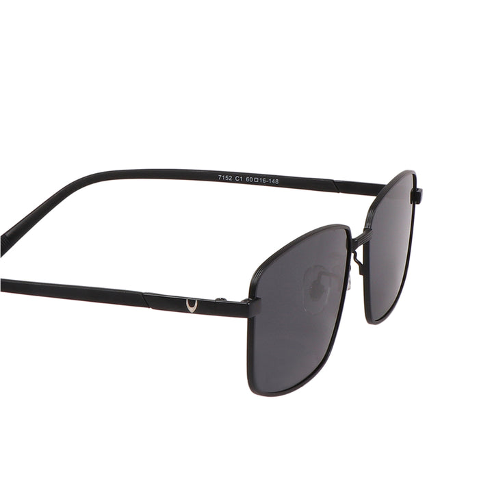 Cancun Men's Black Aviator Sunglasses
