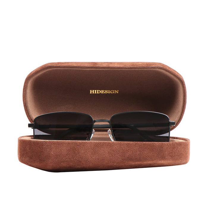 Cancun Men's Black Aviator Sunglasses