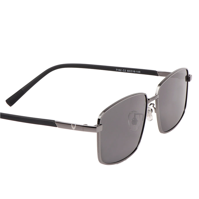 Cancun Men's Grey Aviator Sunglasses