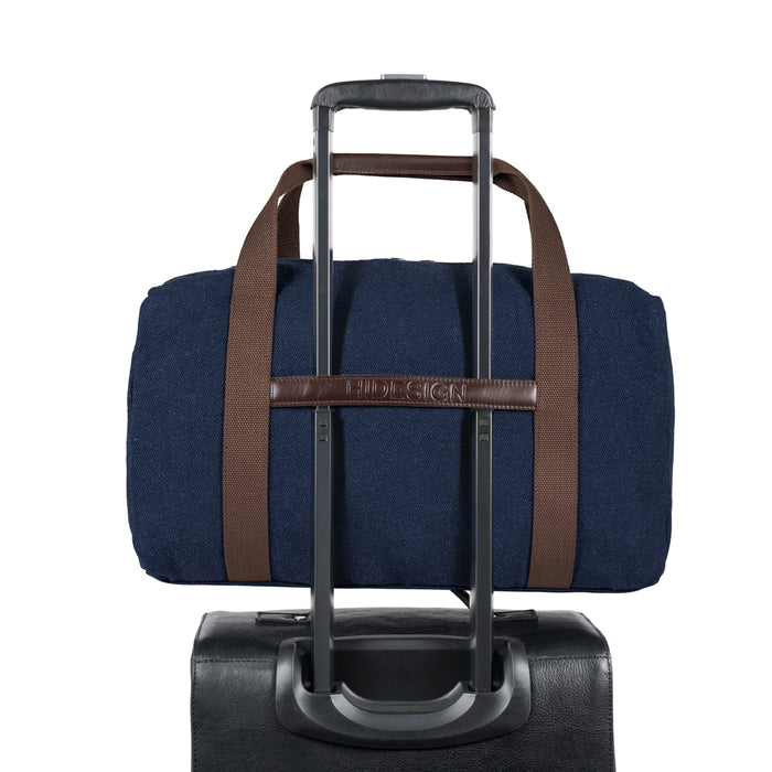 Caravan Blue Canvas Duffle Bag