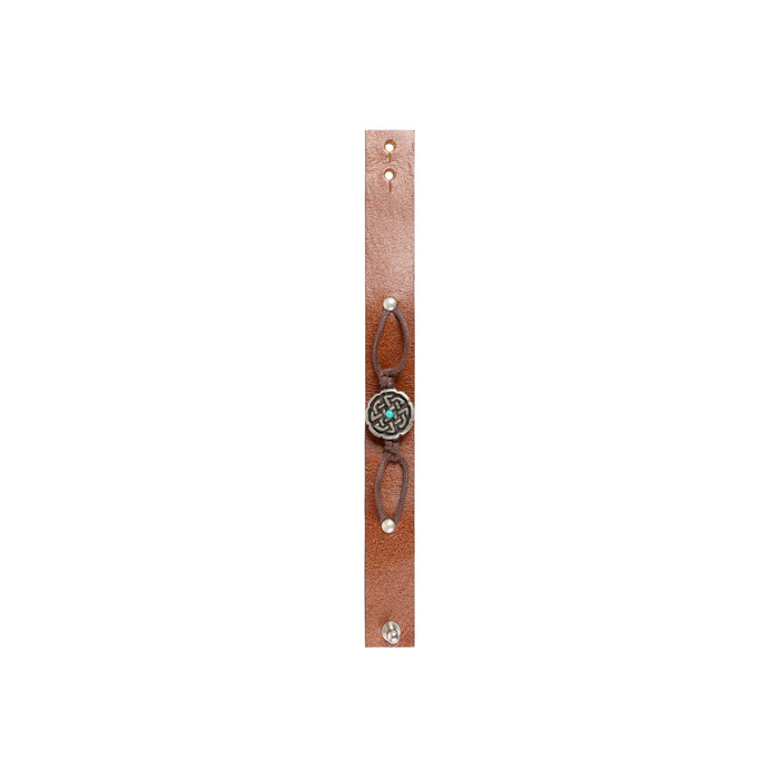 Carlin  Brown Leather Bracelet