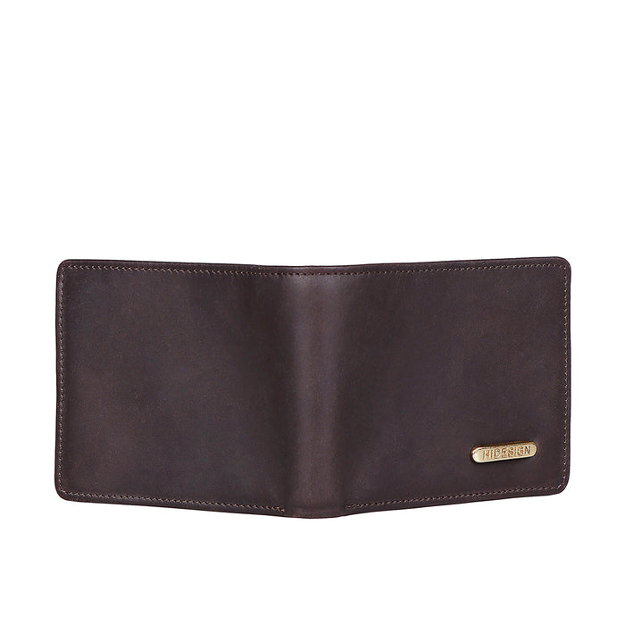 Carlos-W01 Sb Brown Leather Bi-Fold Wallet