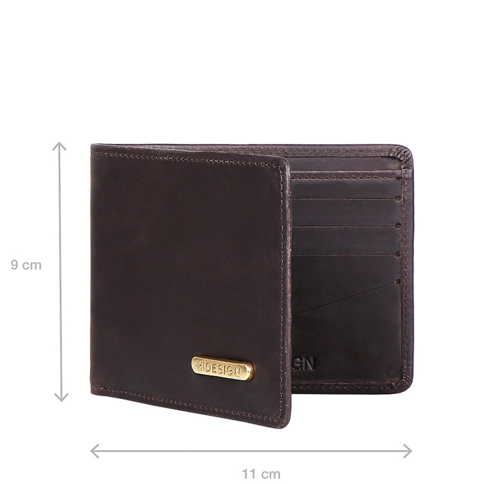 Carlos-W01 Sb Brown Leather Bi-Fold Wallet