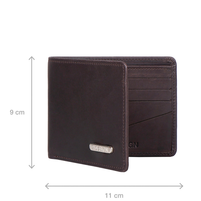 Carlos-W02 Sb Brown Leather Bi-Fold Wallet