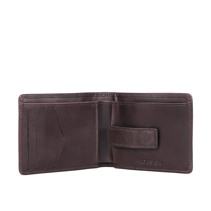 Carlos-W05 Sb Black Leather Bi-Fold Wallet