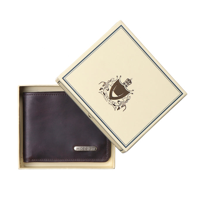 Carlos-W05 Sb Black Leather Bi-Fold Wallet