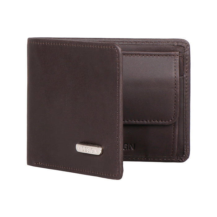 Carlos-W06 Sb Brown Leather Bi-Fold Wallet