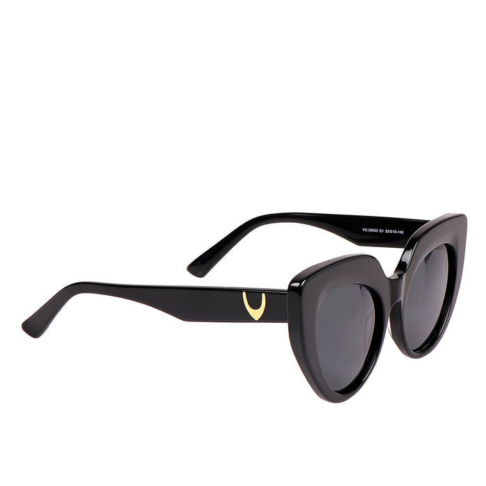 Carmel Women's Black Cat Eye Sunglasses