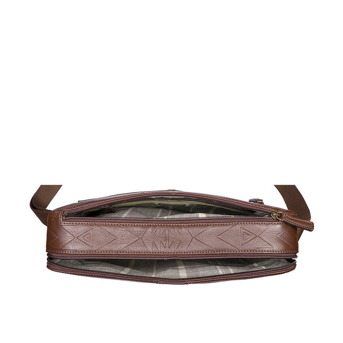 Carnaby 02 Brown Leather  Crossbody
