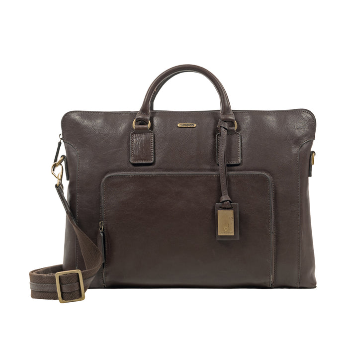 Carnegie 02 Brown Leather Laptop Bag
