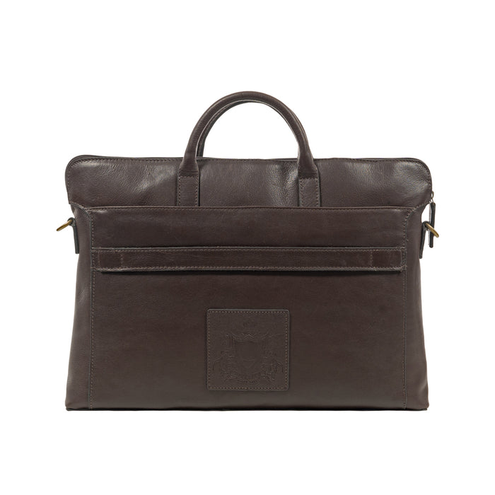 Carnegie 02 Brown Leather Laptop Bag