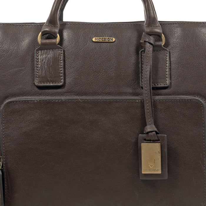 Carnegie 02 Brown Leather Laptop Bag