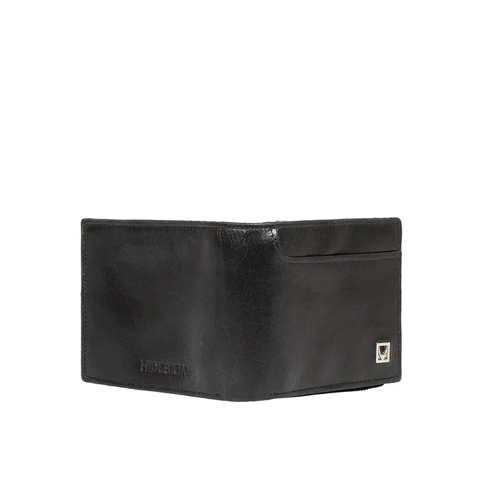 Cashmere W1 Black Leather Bi-Fold Wallet