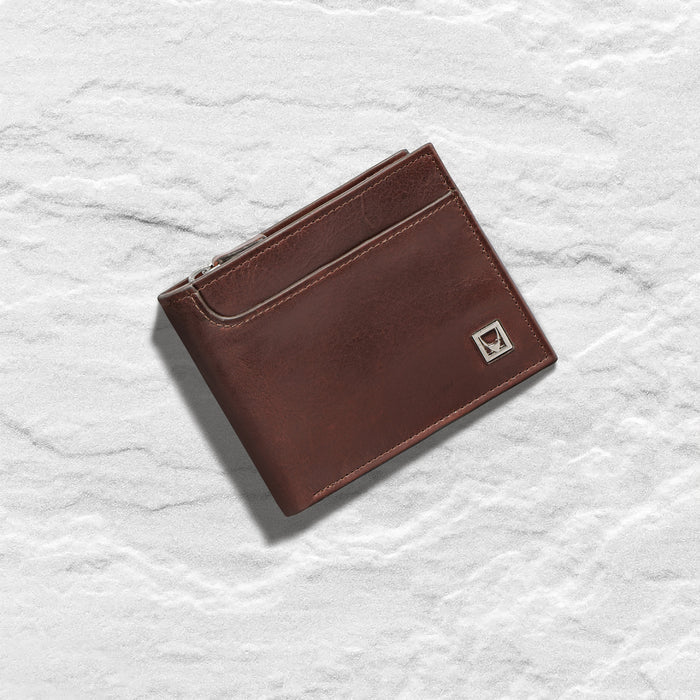 Cashmere W1 Tan Leather Bi-Fold Wallet