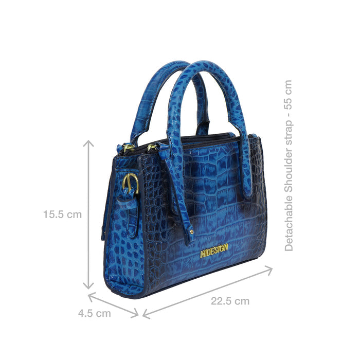 Casino 01 Blue Leather Sling Bag