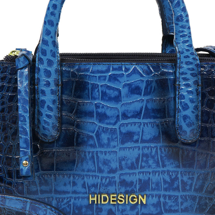 Casino 01 Blue Leather Sling Bag