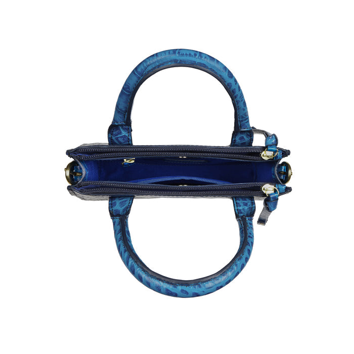 Casino 01 Blue Leather Sling Bag