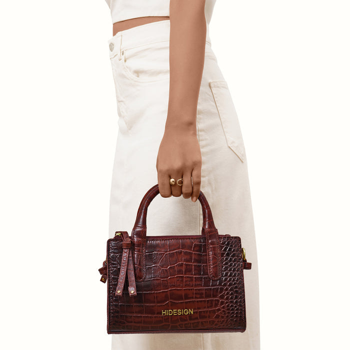 Casino 01 Red Leather Sling Bag