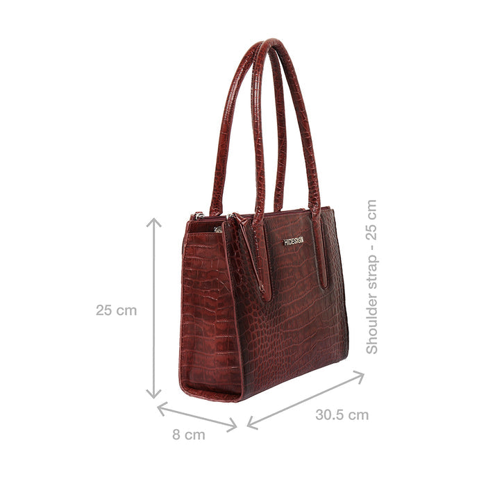 Casino 02 Red Leather Tote Bag