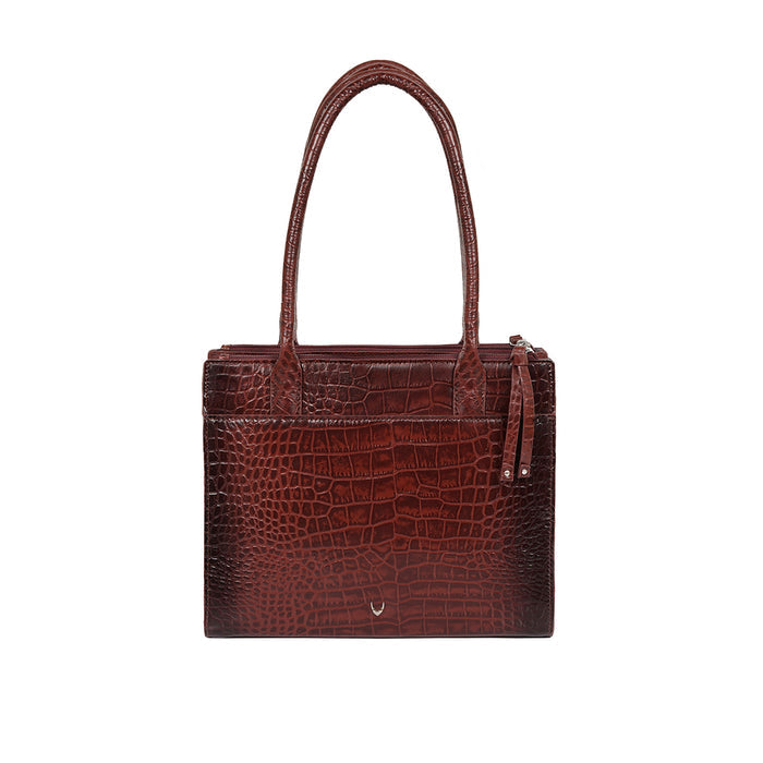 Casino 02 Red Leather Tote Bag