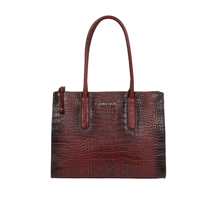 Casino 03 Red Leather Tote Bag