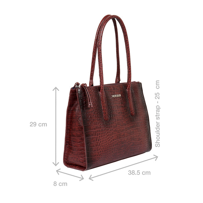 Casino 03 Red Leather Tote Bag
