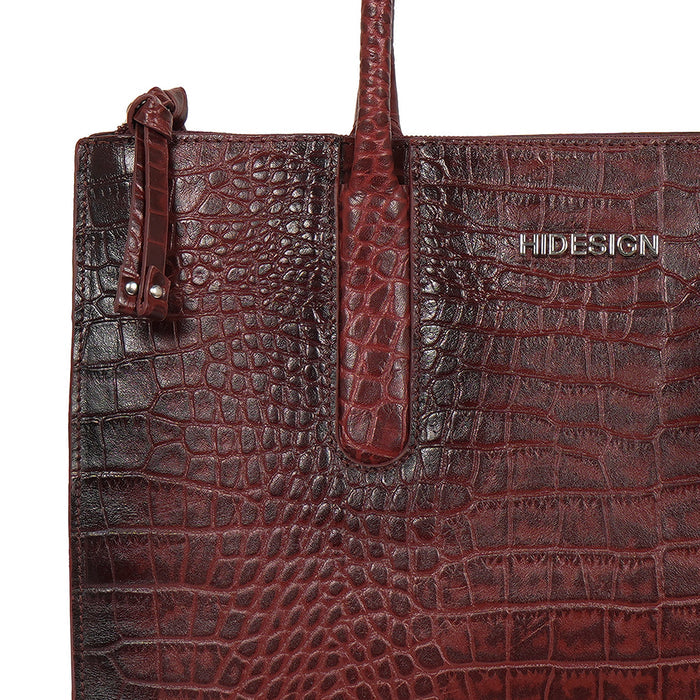 Casino 03 Red Leather Tote Bag