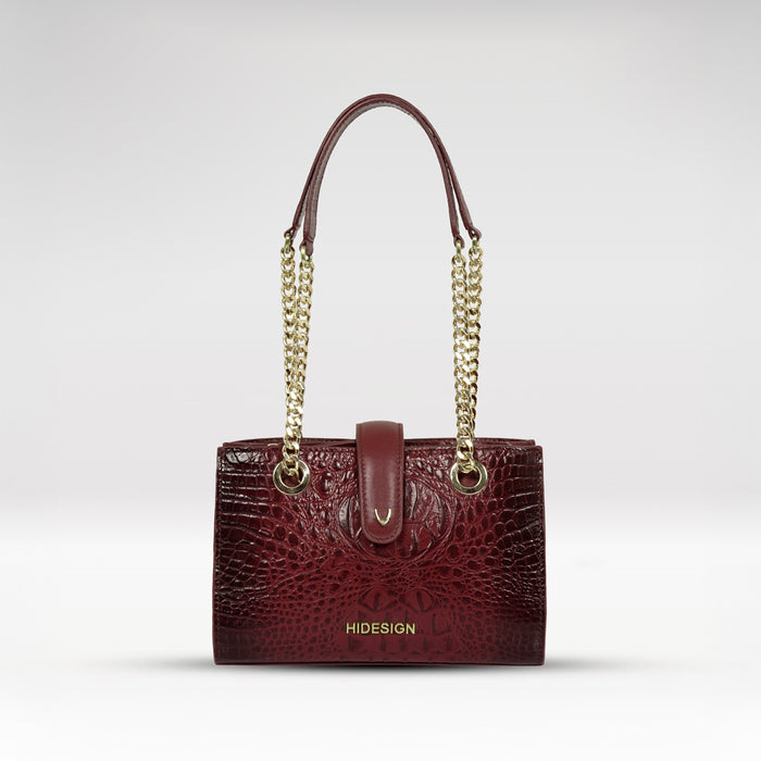 Casino 04 Red Leather Shoulder Bag