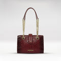 Casino 04 Red Leather Shoulder Bag