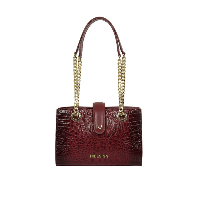 Casino 04 Red Leather Shoulder Bag