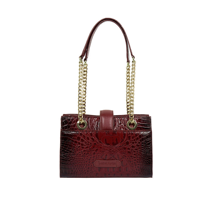 Casino 04 Red Leather Shoulder Bag